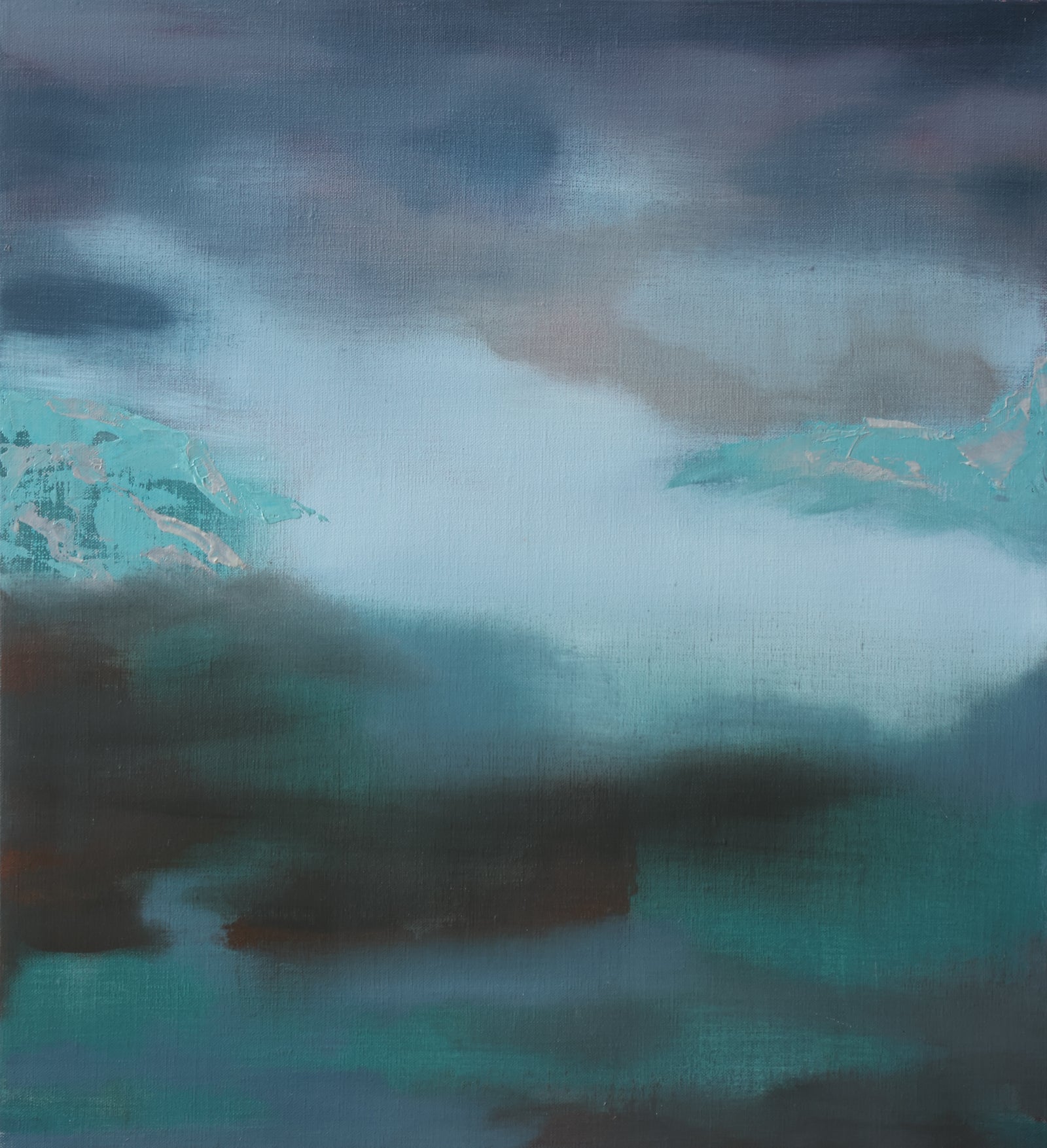 Dusk On The Ranges - Oil on Linen - 510x560mm