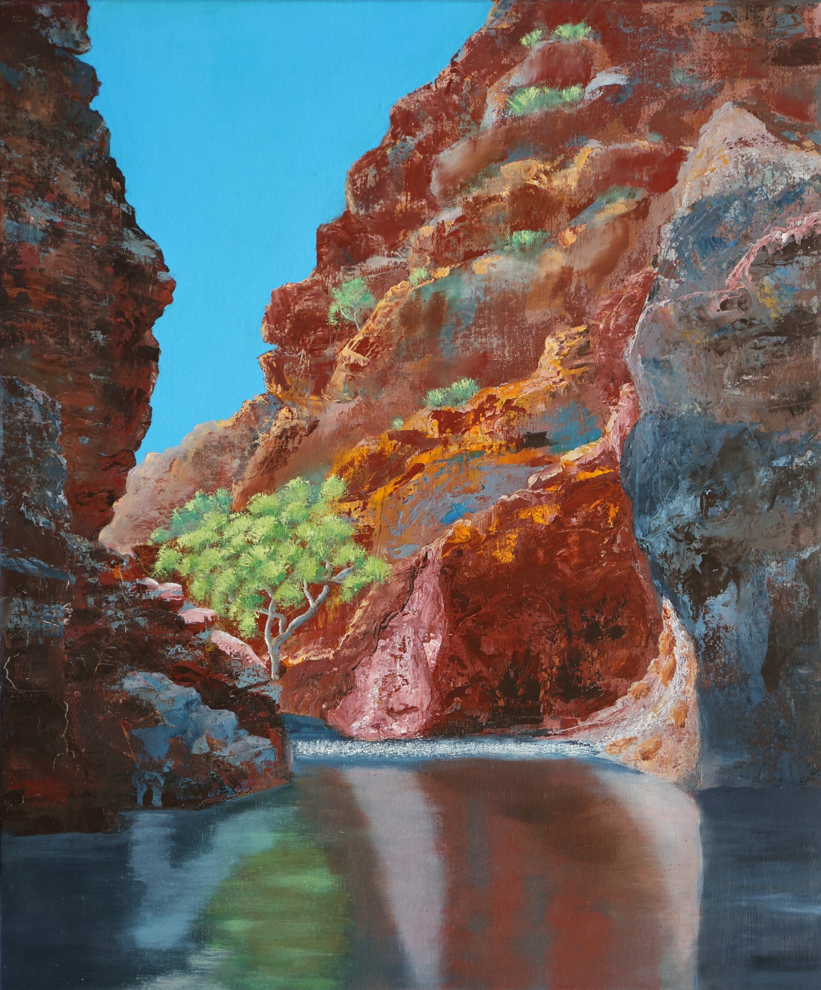 Yeperenye Emily Gap  -Oil on Linen - 510x610mm