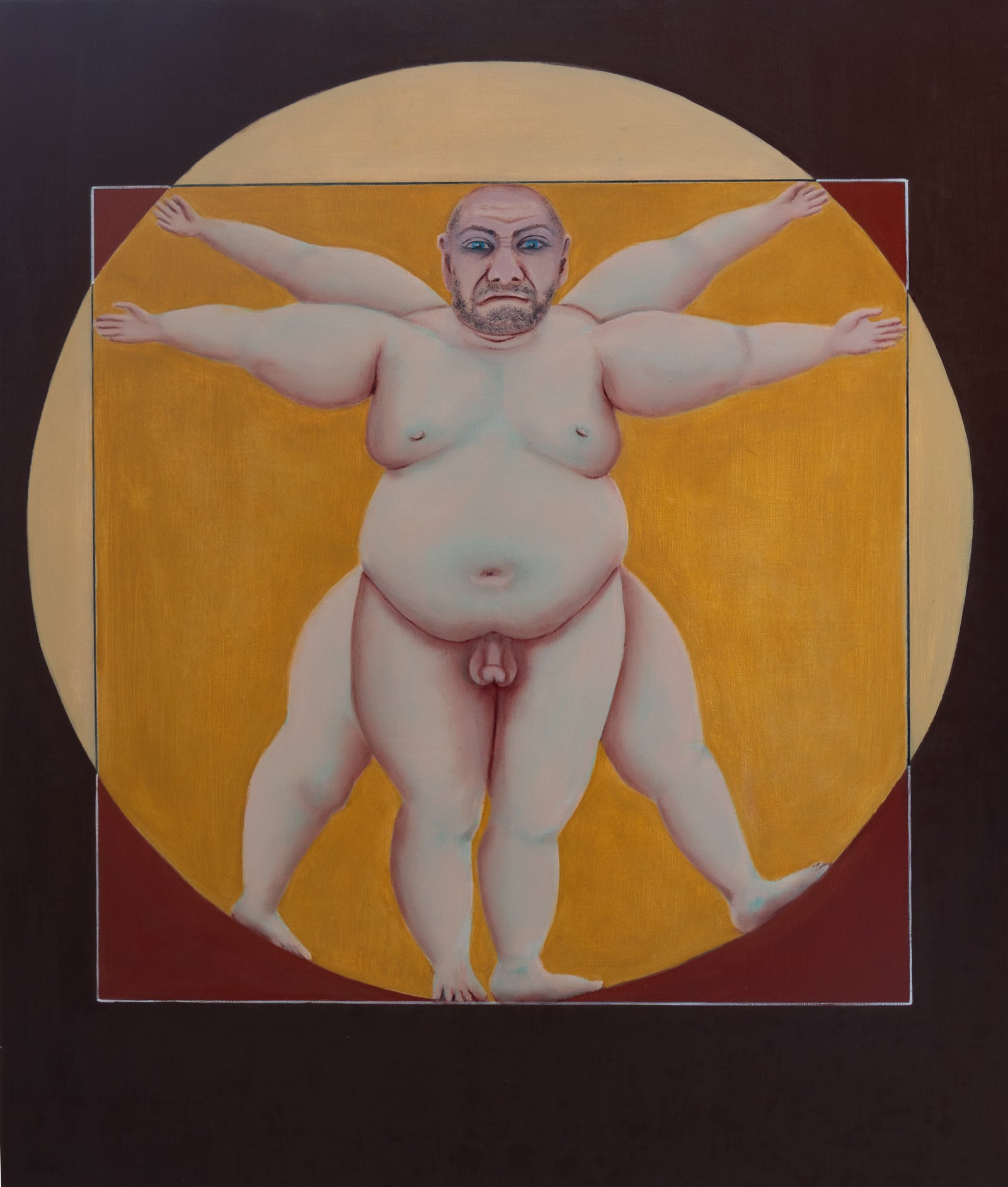 Vitruvian Man - Oil on Linen - 800 x 940mm
