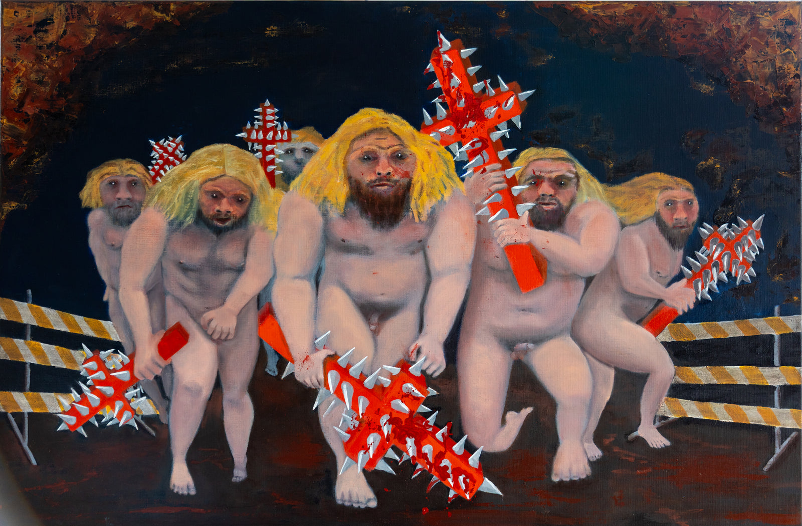 Manning the Barricades - Oil on Linen - 945 x 620mm