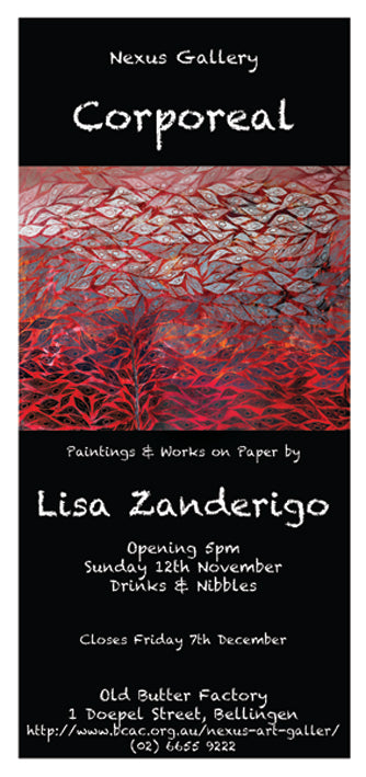 Corporeal Exhibition Invitation Front