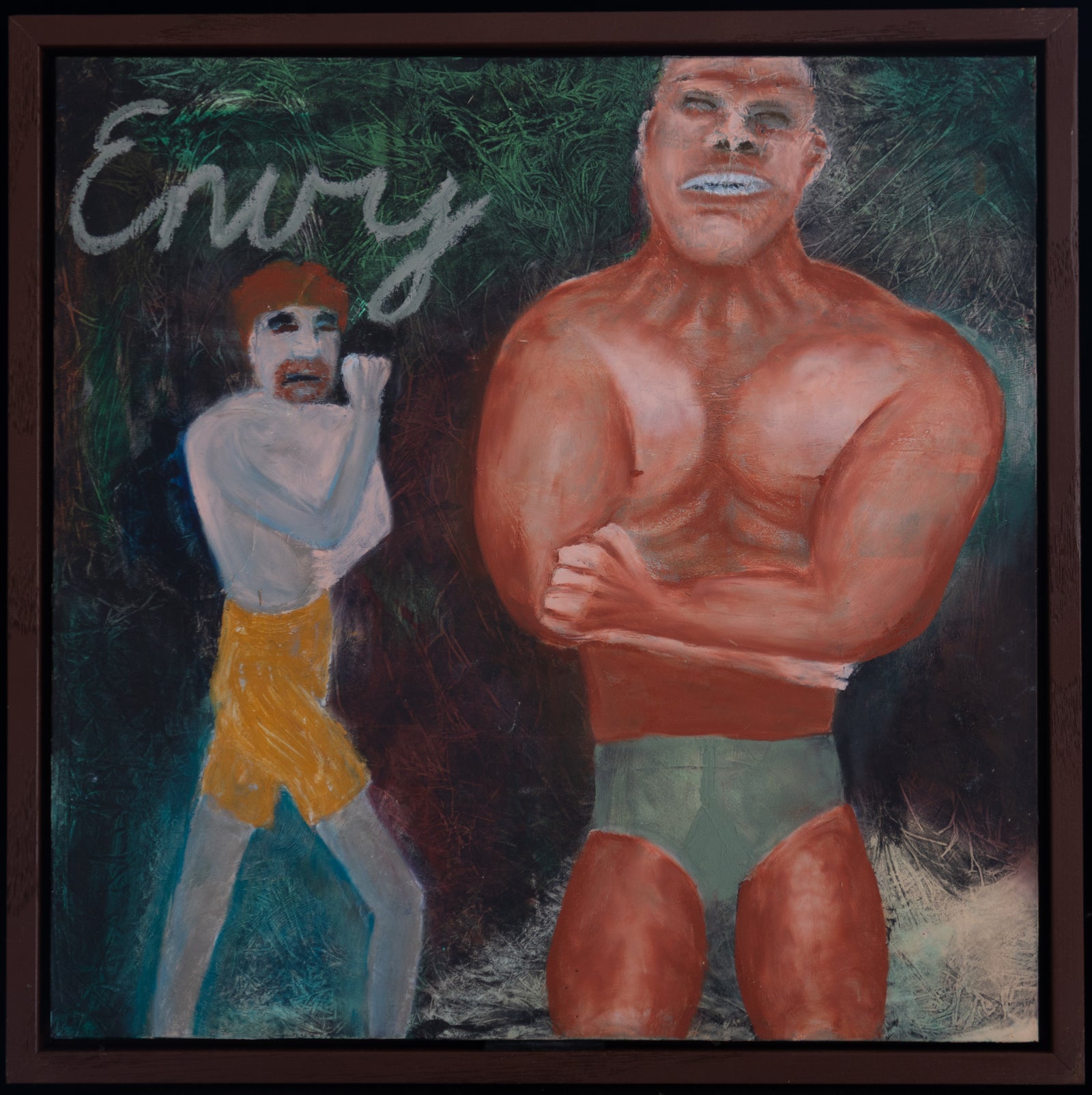 Eight Deadly Sins: Envy - Oil Paint & Oil Pastel on Board - 335 x 335mm