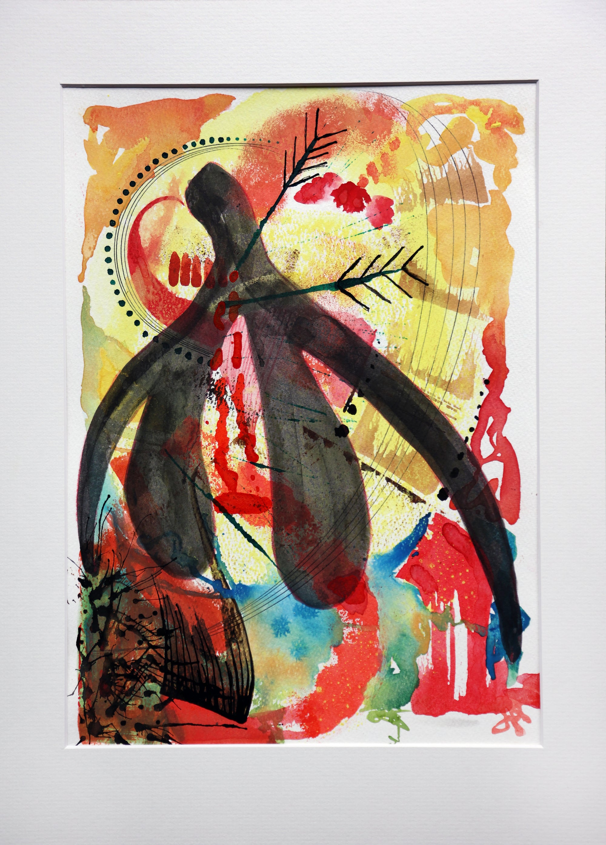 Agnus Dei VI - Acrylic Polymer & Ink on Arches  - 320 x 440 mm