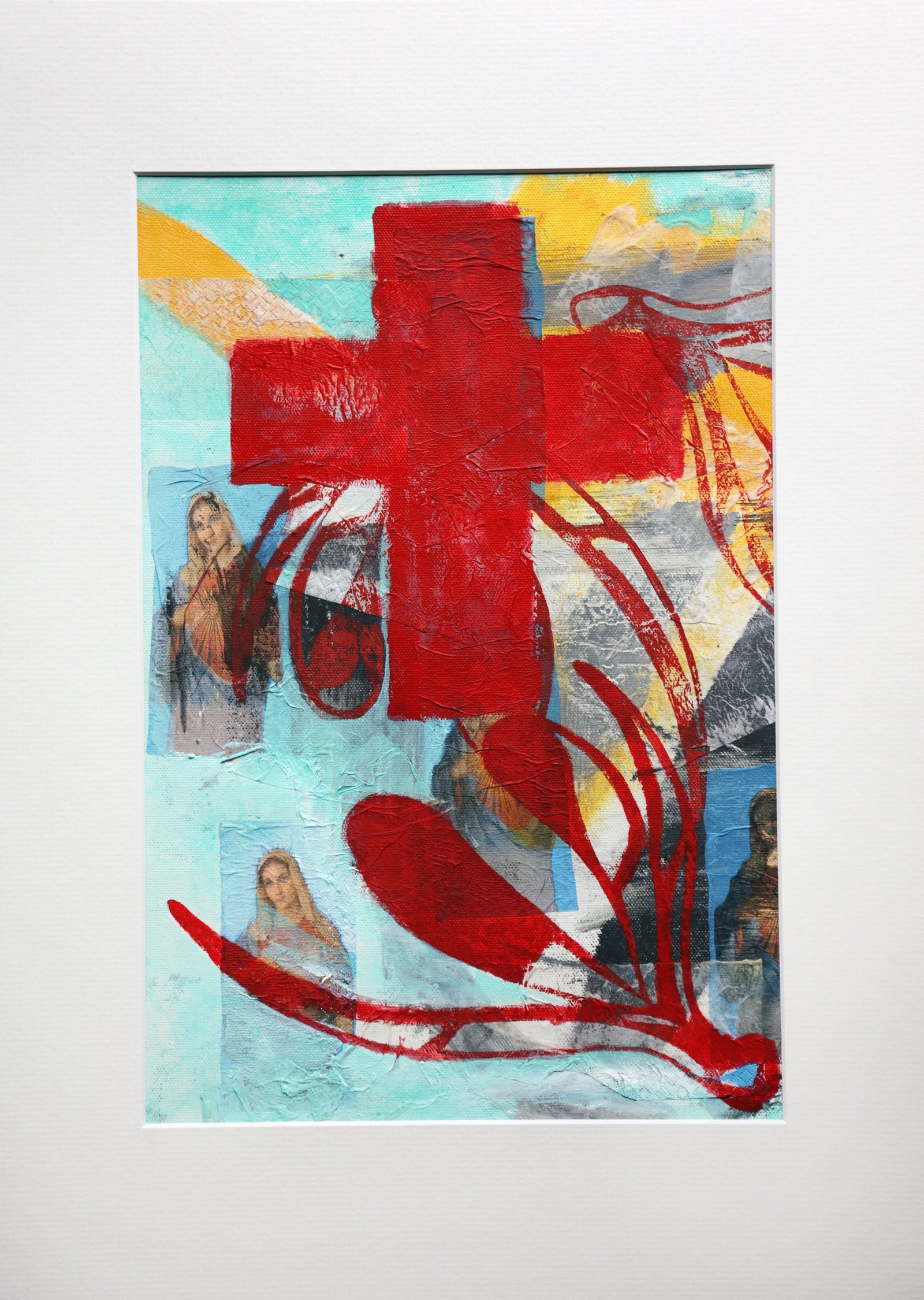 Agnus Dei VII - Acrylic Polymer & Ink on Arches  - 320 x 440 mm