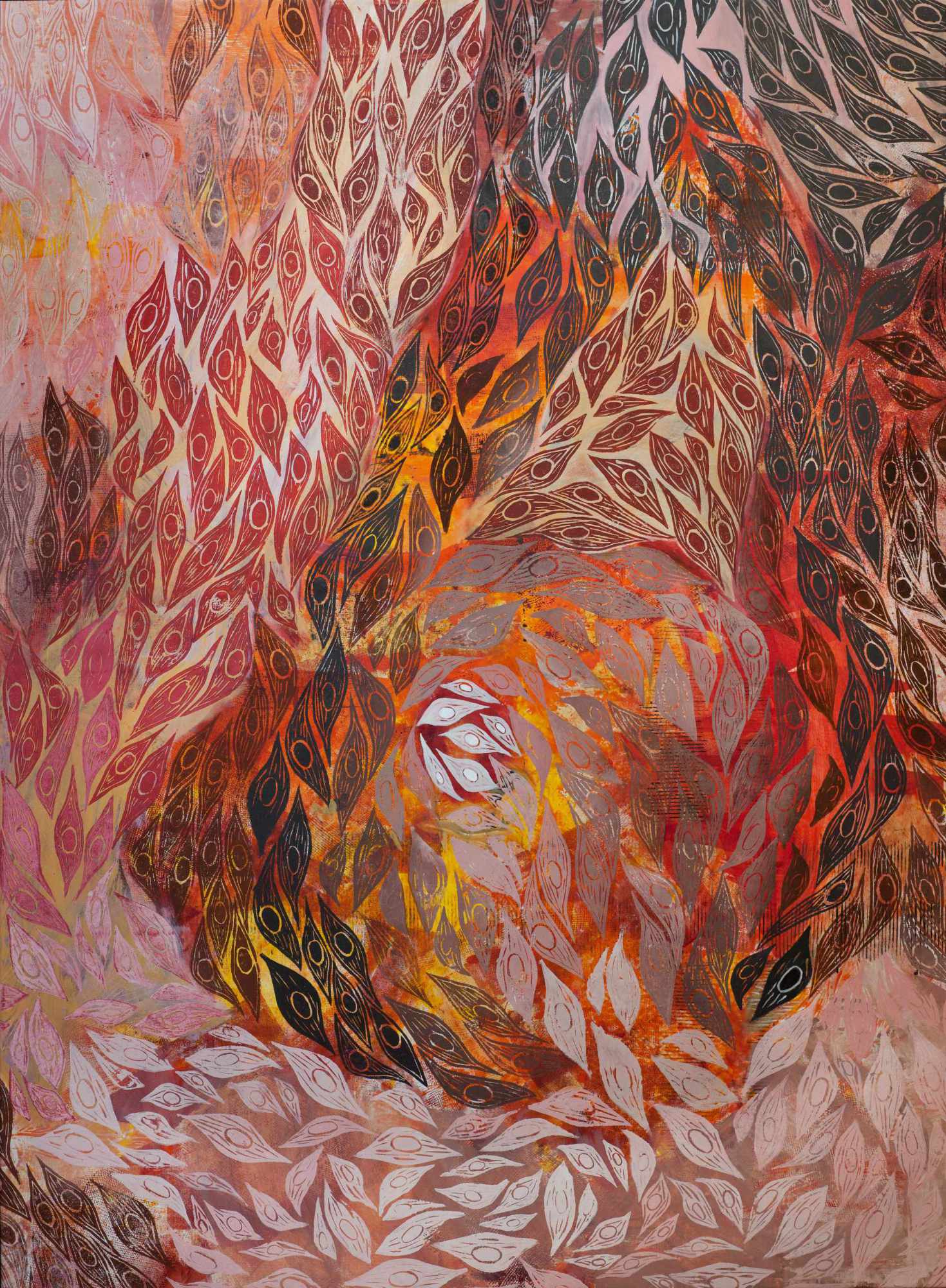 Corporeal III - Mixed Media on Linen - 980 x 1330mm