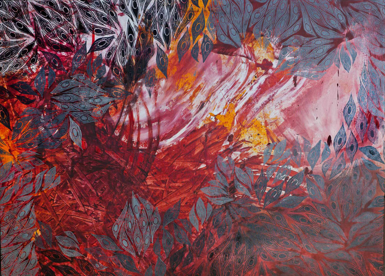 Corporeal I - Mixed Media on Linen - 1330 x 960mm