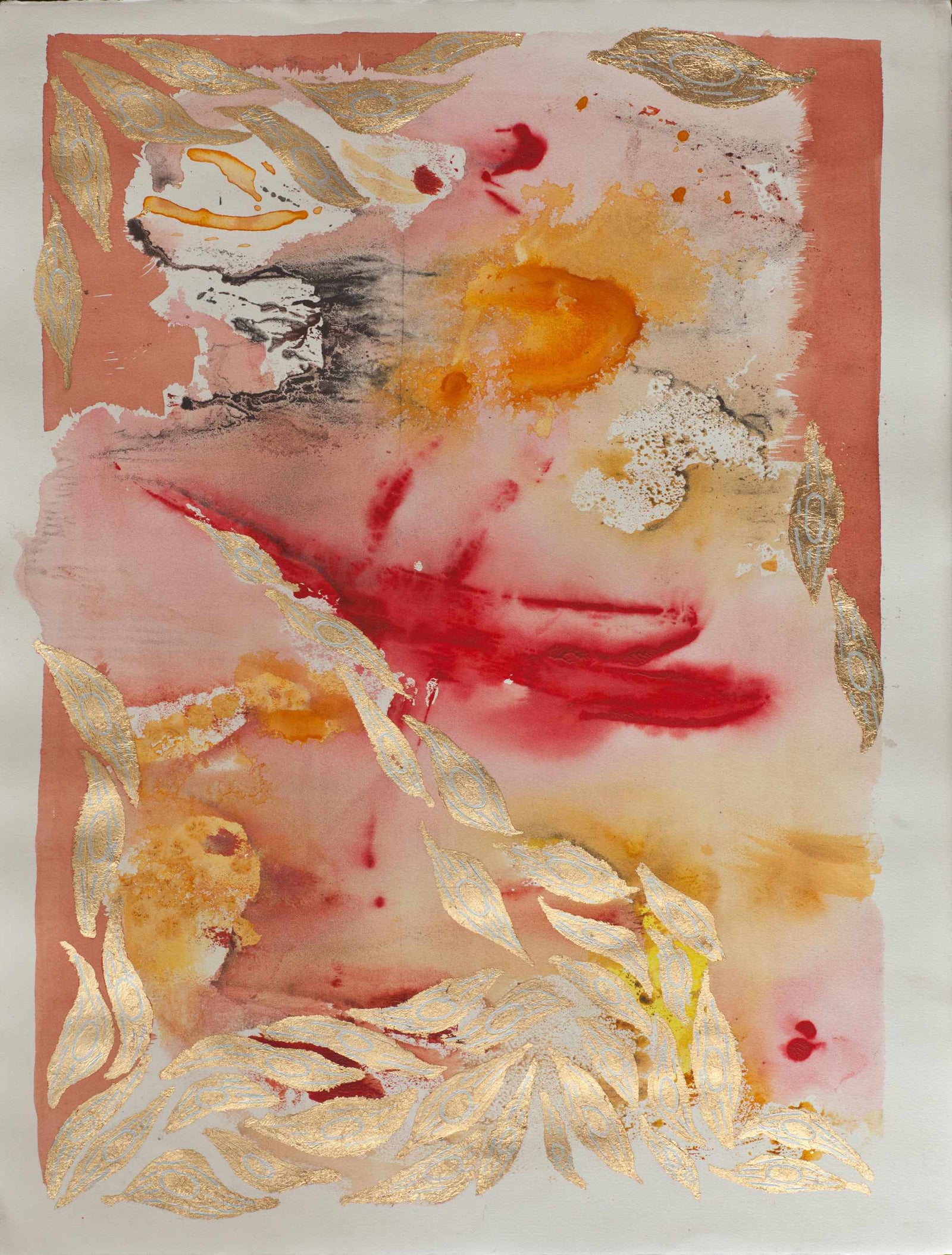 Corporeal XlX - Mixed Media on Paper -  500 x 660mm - SOLD