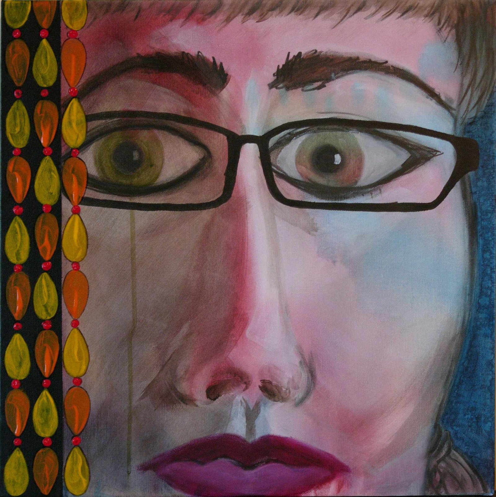 Fear & Longing - Polymer on Canvas - 460 x 460mm