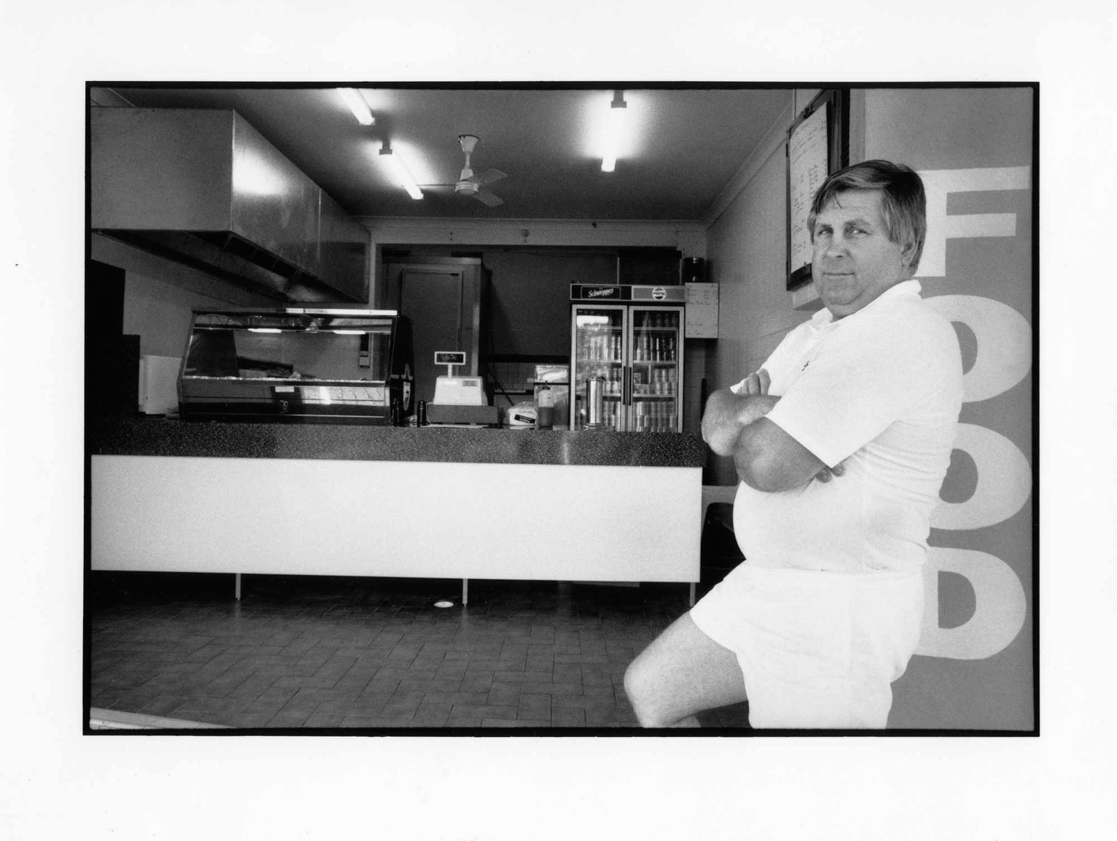 Fish & Chip Man - Silver Gelatin FB Print - 510 x 410mm