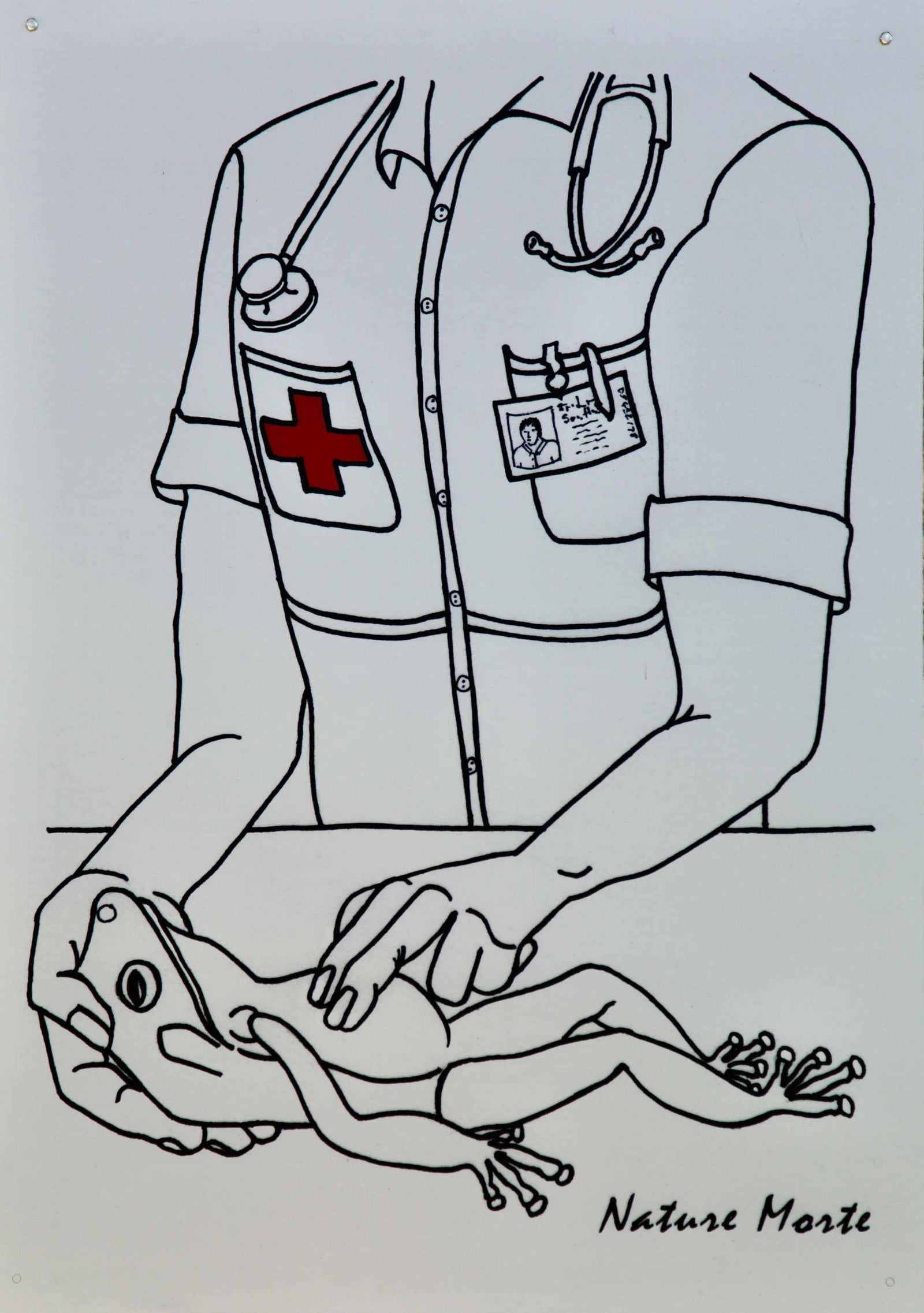 Green Frog - Anodised Aluminium - 594 x 841mm