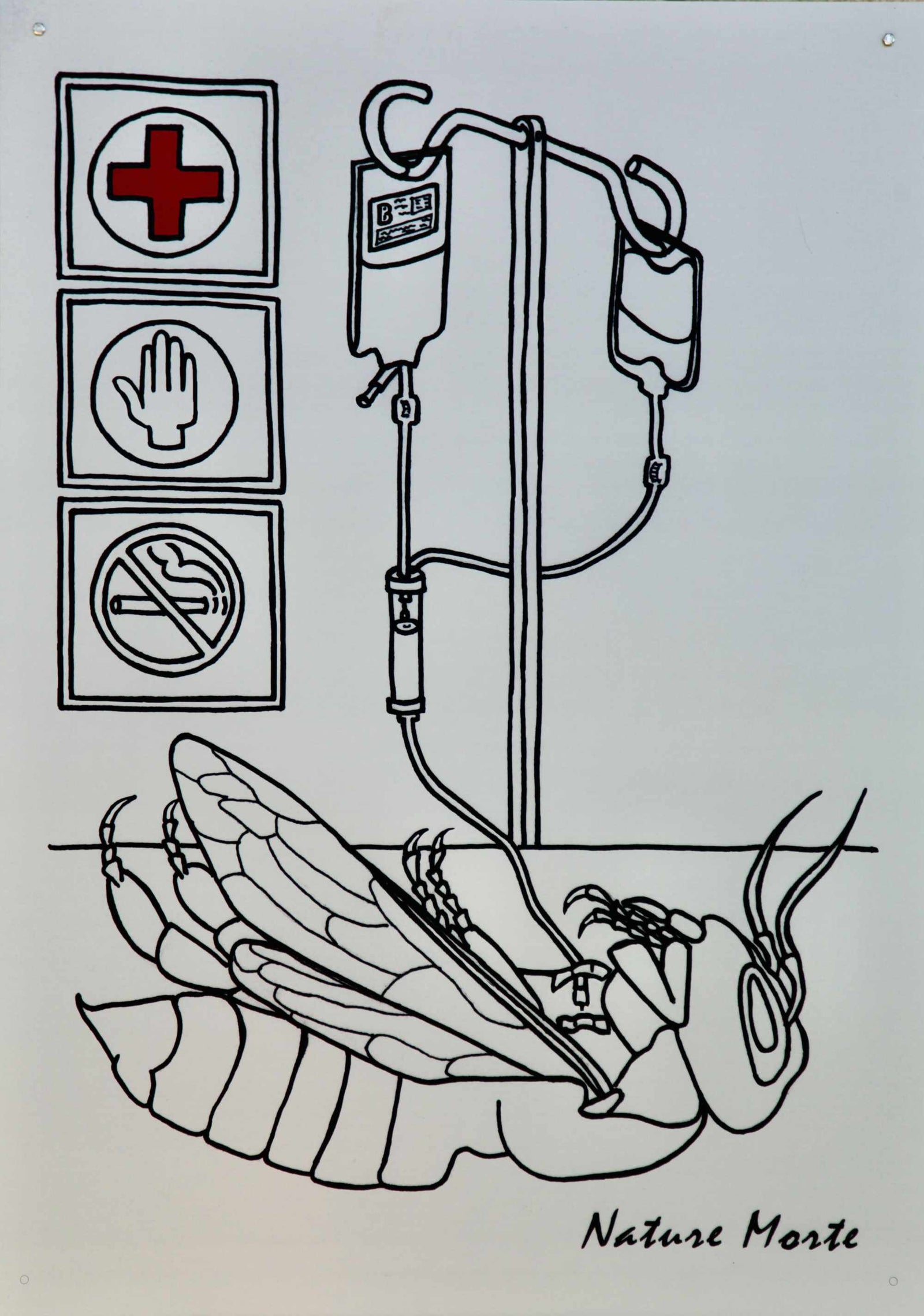 Honey Bee - Anodised Aluminium - 594 x 841mm