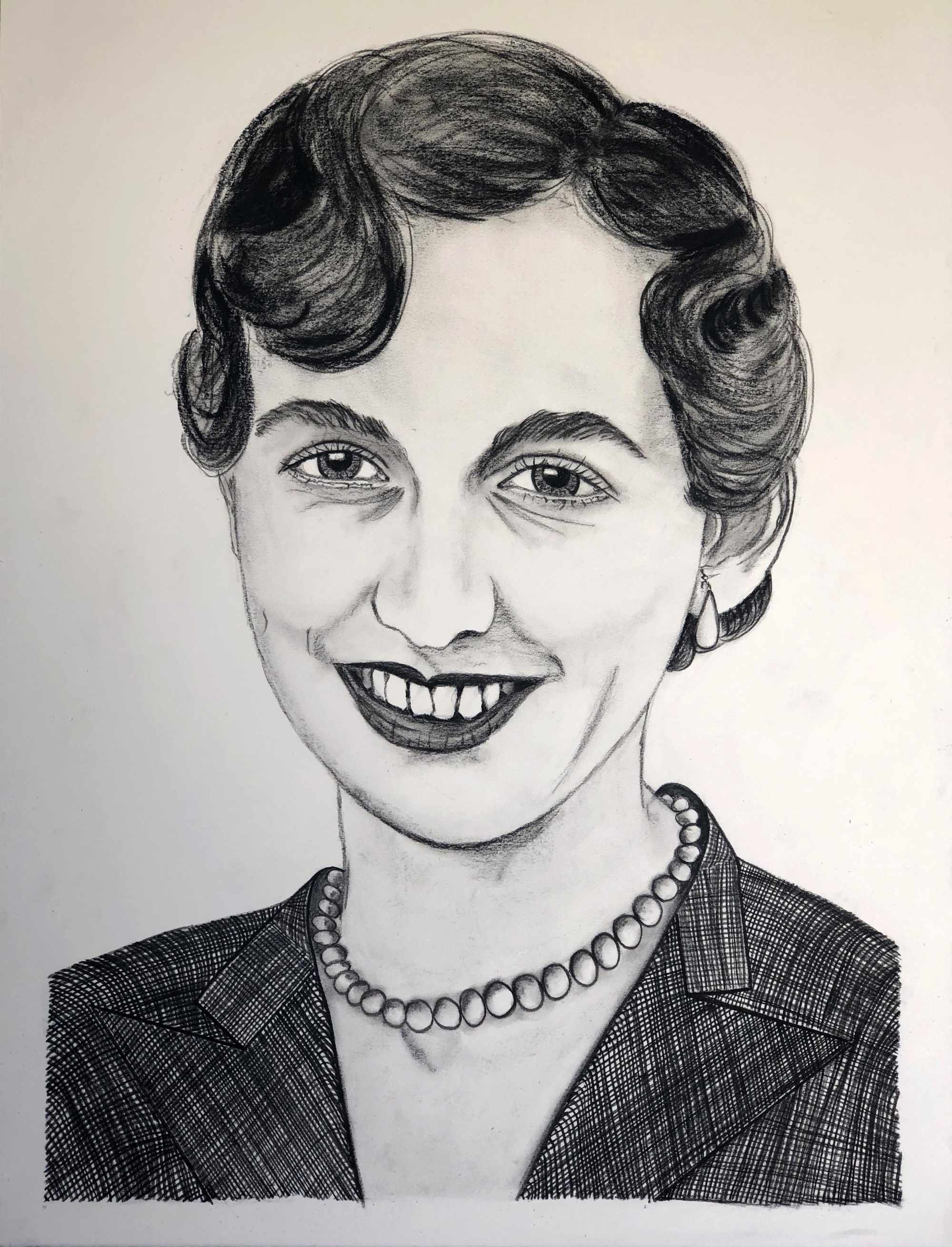 Maureen - Graphite & Charcoal on Arches -  600 x 840mm - SOLD
