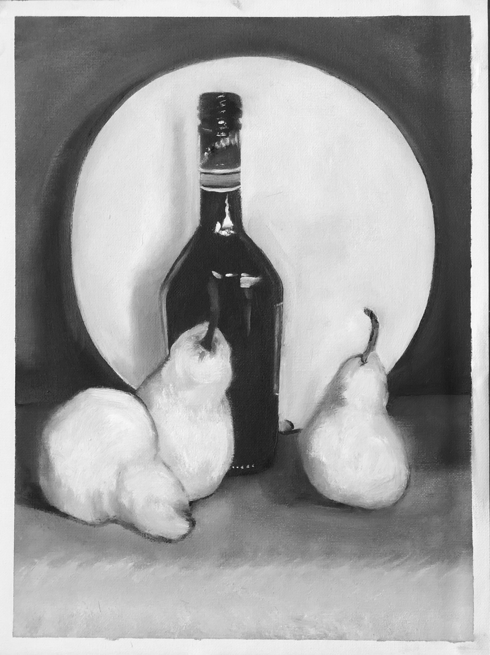 Momento I Still Life with Pears - Oil on Canvas  - 260 x 380 mm