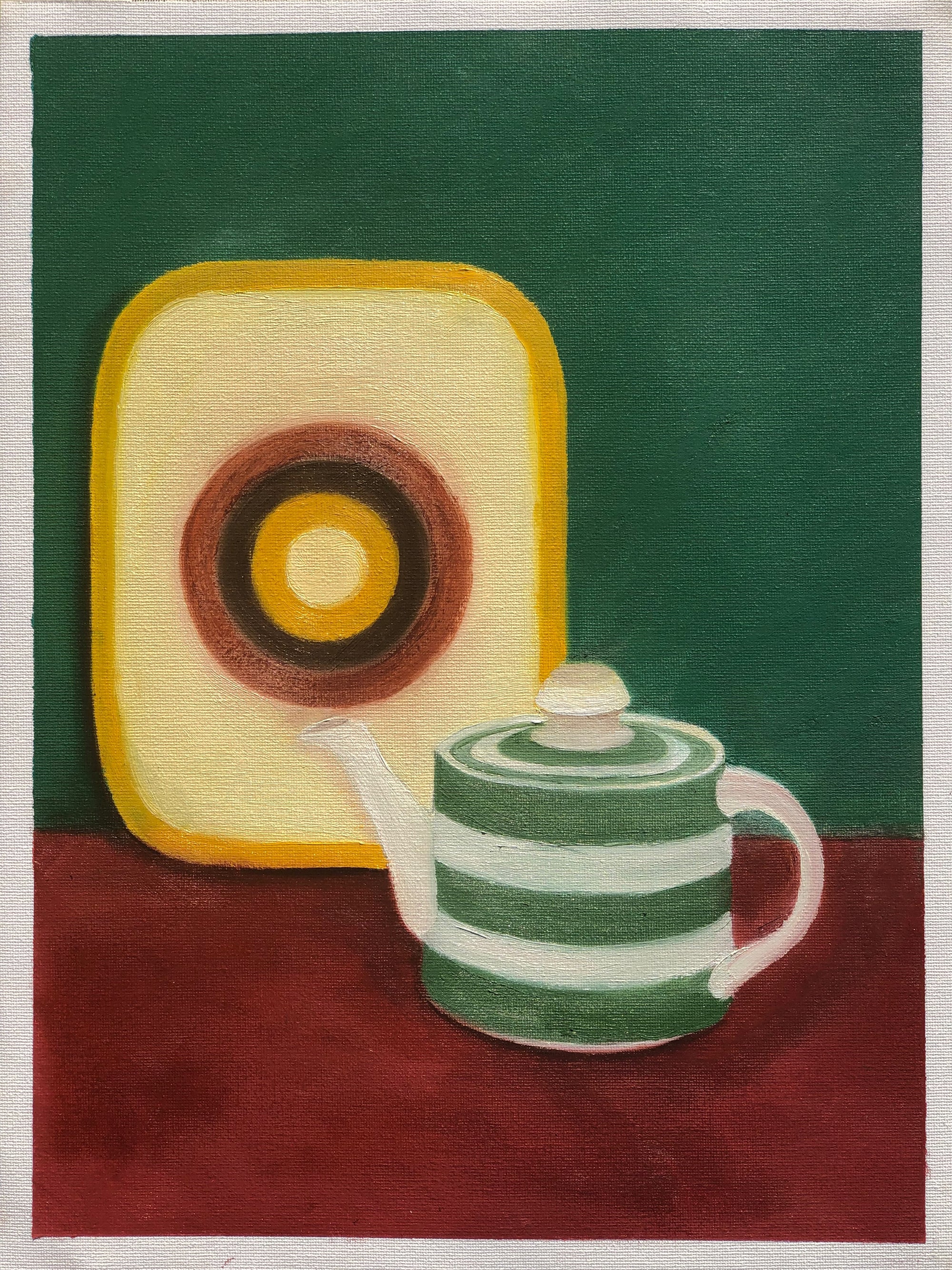 Momento VI Still Life with Teapot - Oil on Canvas  - 260 x 380 mm
