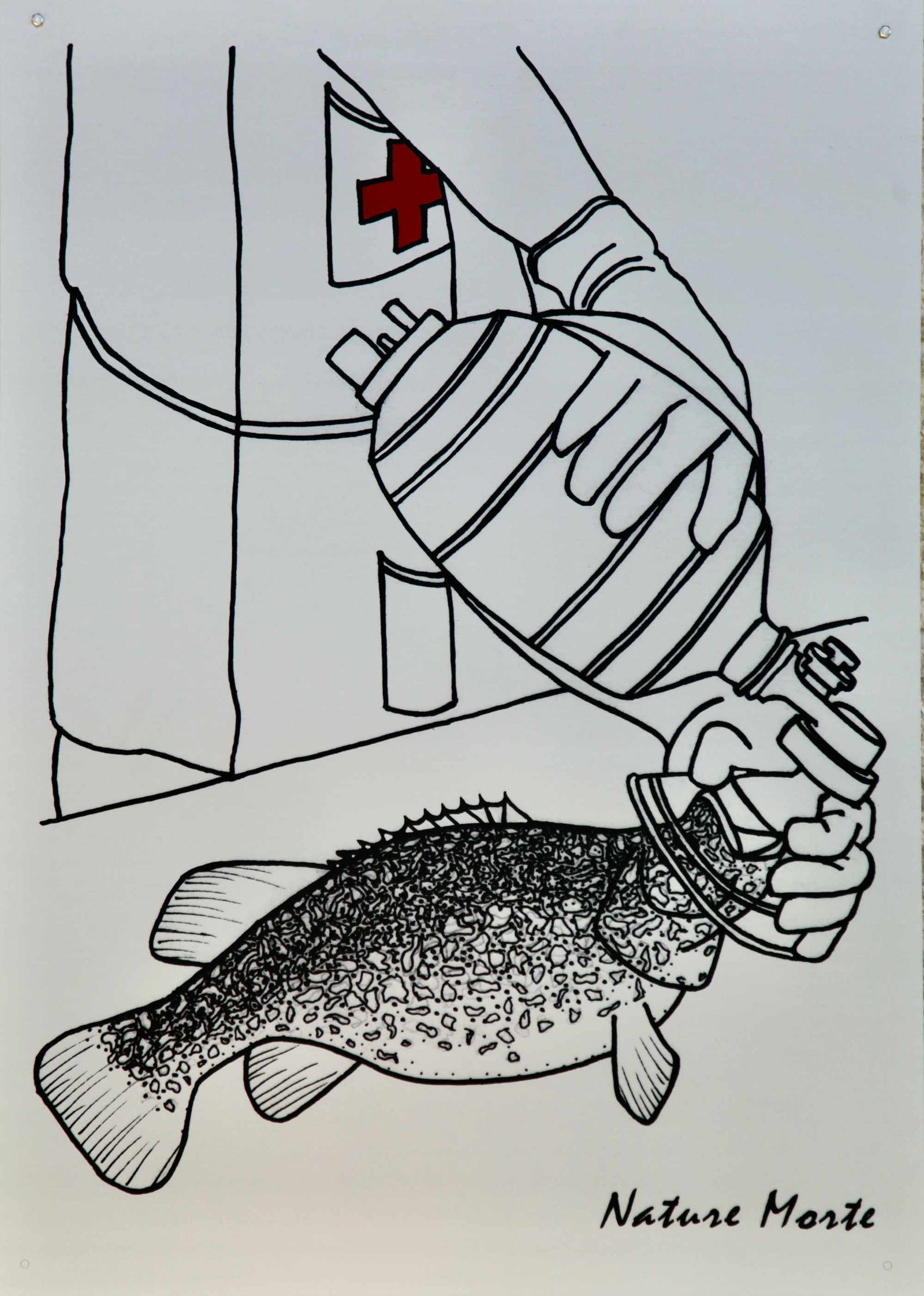 Murray Cod - Anodised Aluminium - 594 x 841mm