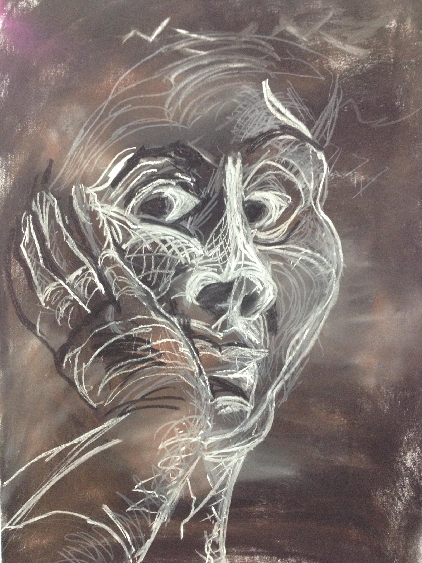 Self Portrait 2009 - Mixed Media on Arches - 420 x 600mm