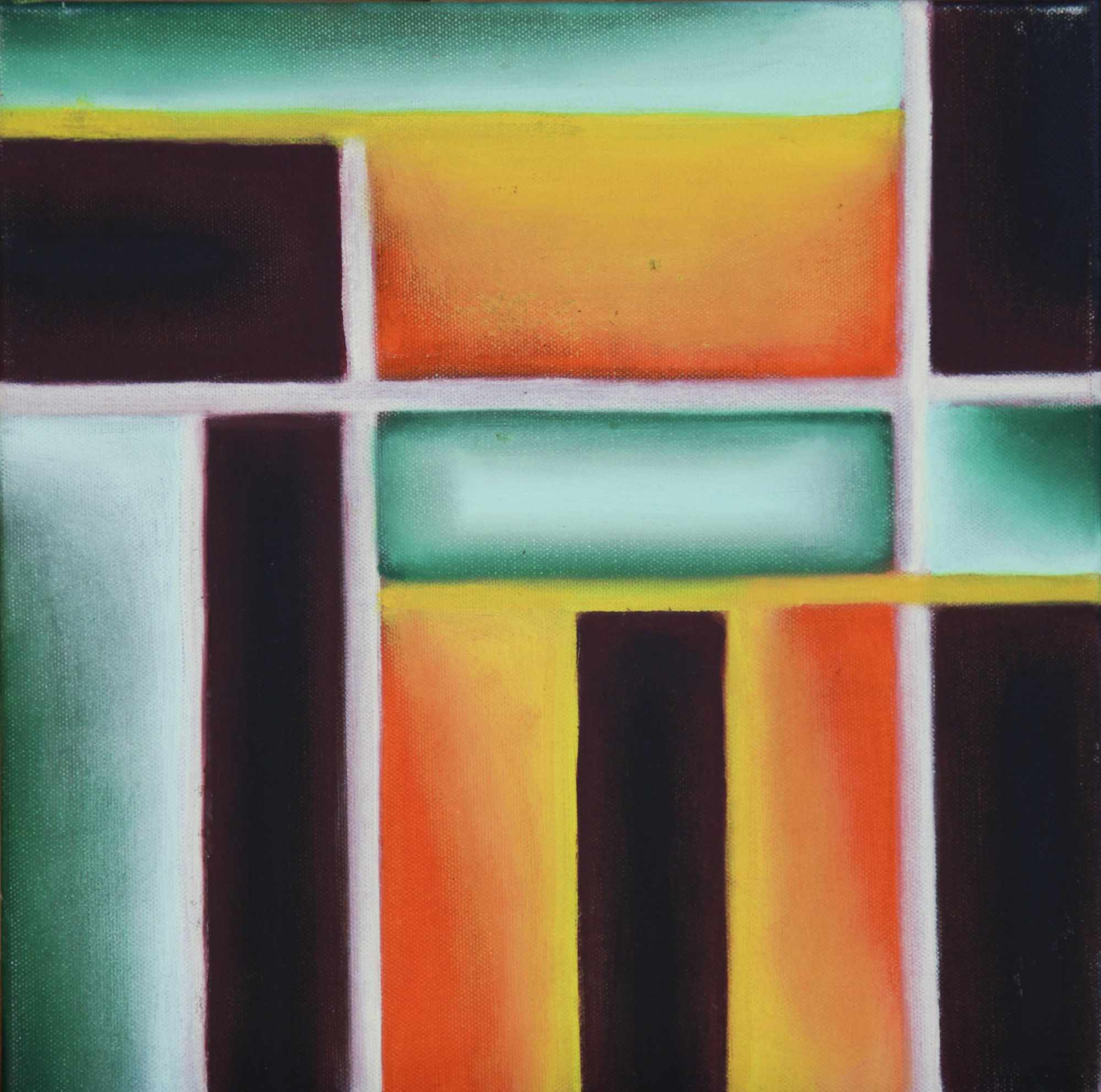 Stained Glass - Oil on Canvas - 305 x 305mm