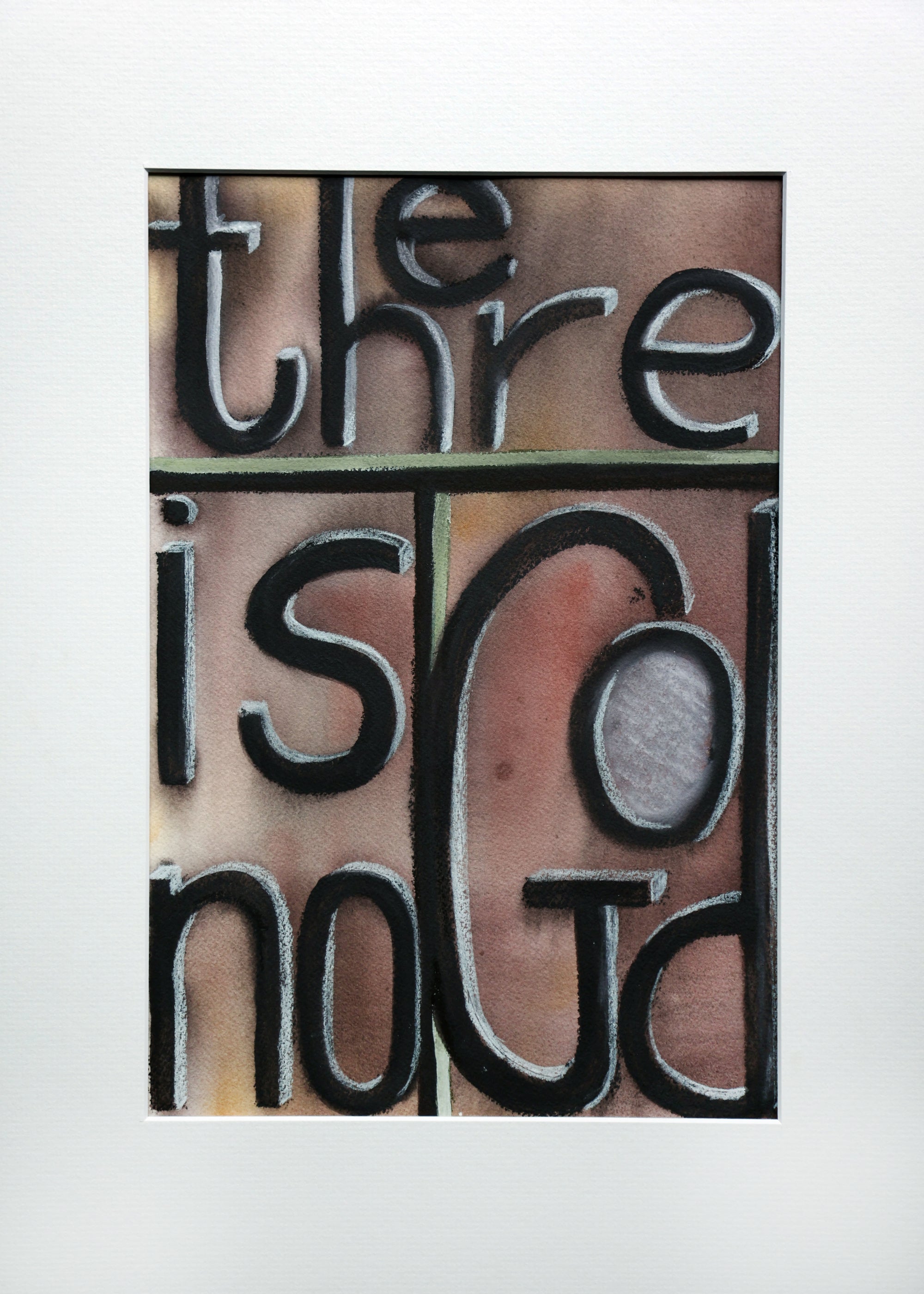 There Is No God I - Guache & Watercolour Pastel on Arches  - 320 x 440 mm