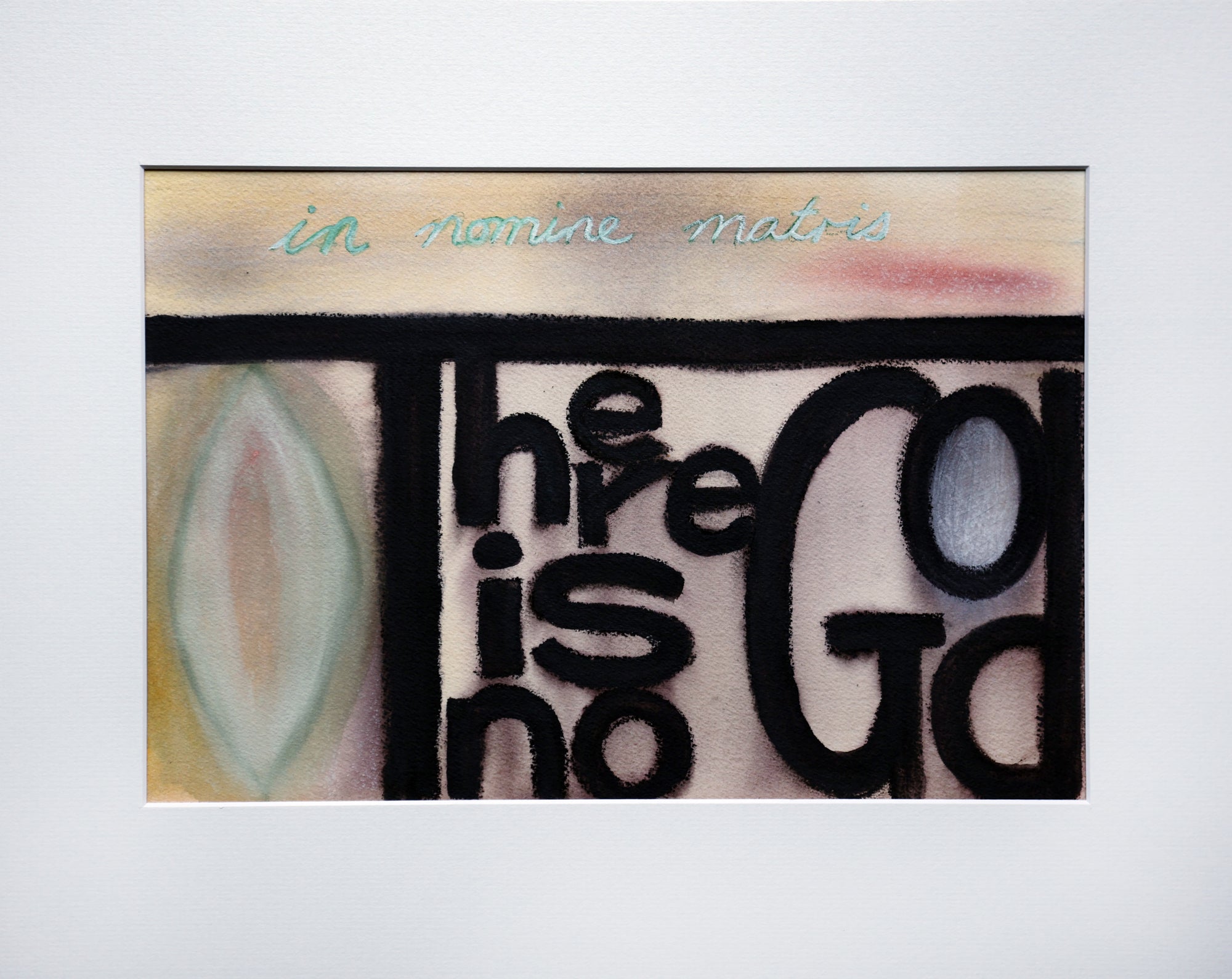 There Is No God II - Guache & Watercolour Pastel on Arches  - 440 x 320 mm