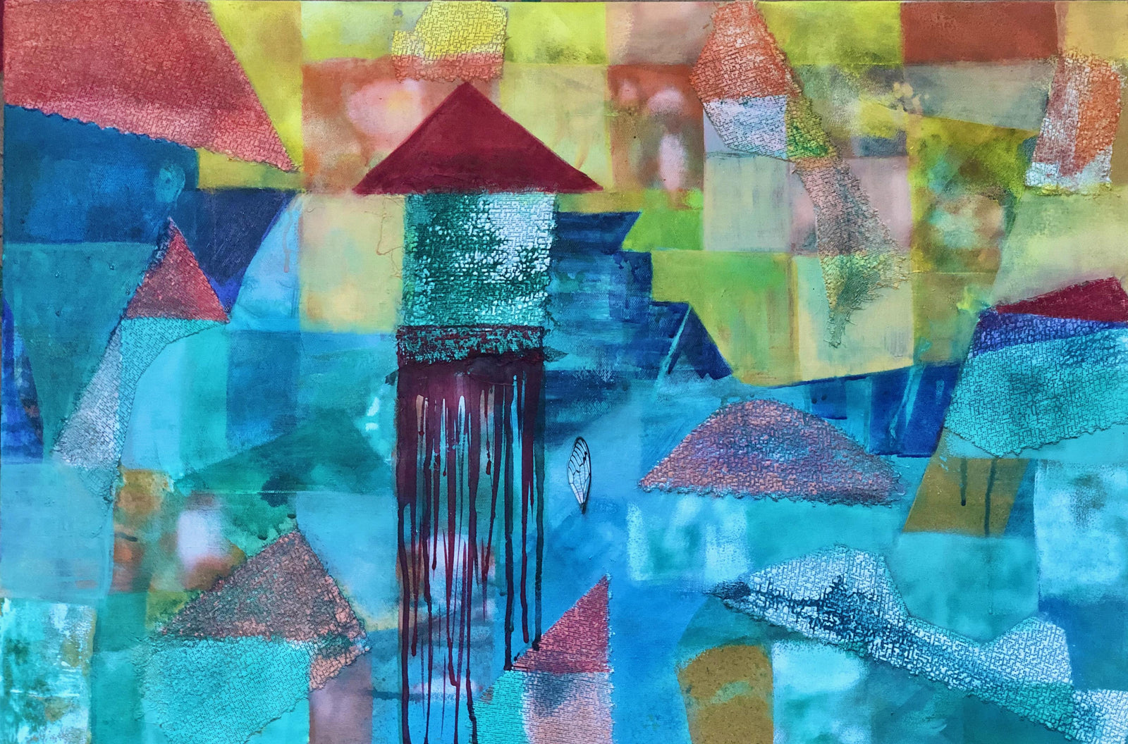 Urban Kaleidoscope II - Polymer & Mixed Media on Canvas - 760 x 510mm