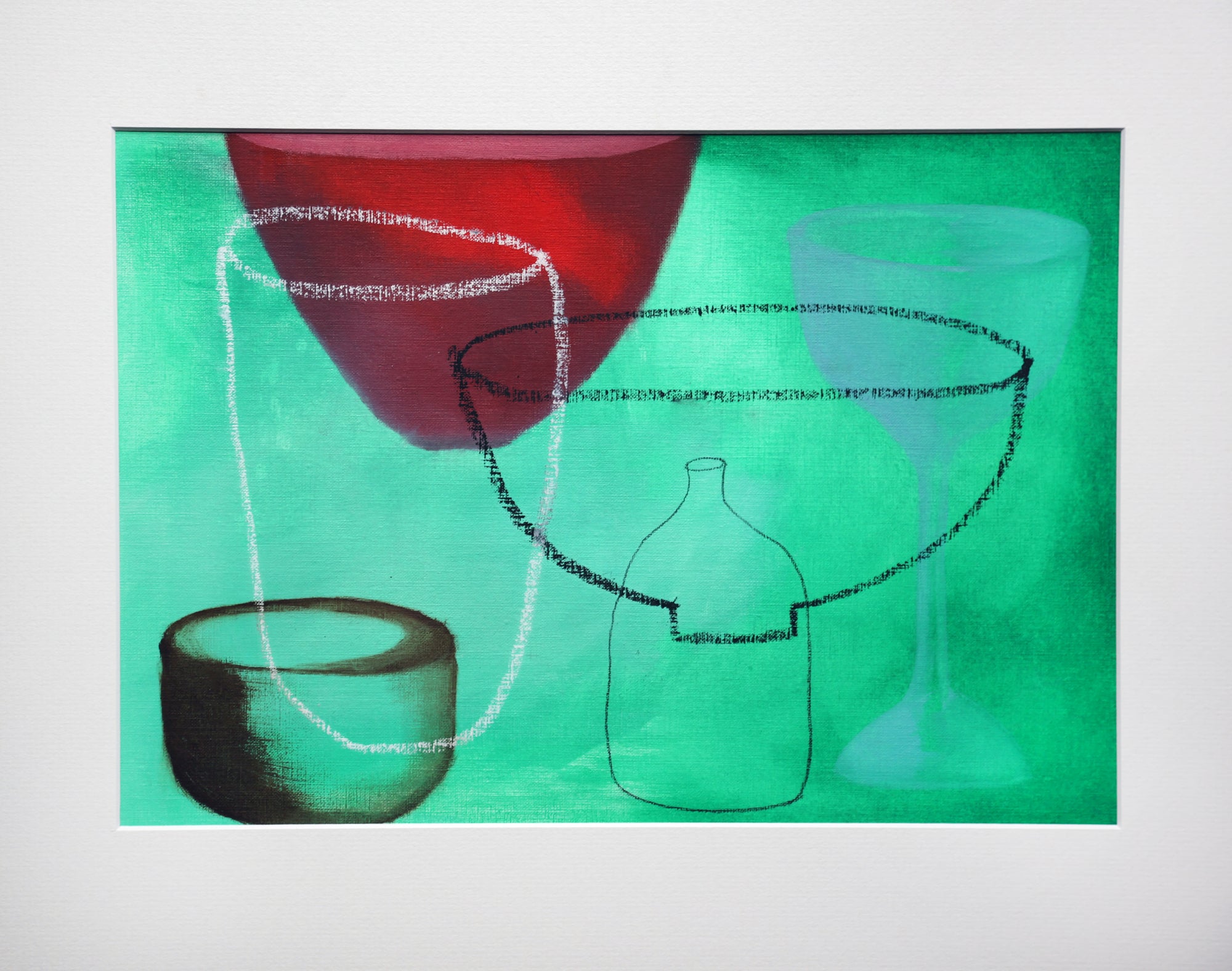 Vessel III - Acrylic Polymer, Guache & Watercolour Pastel on Arches  - 440 x 320 mm