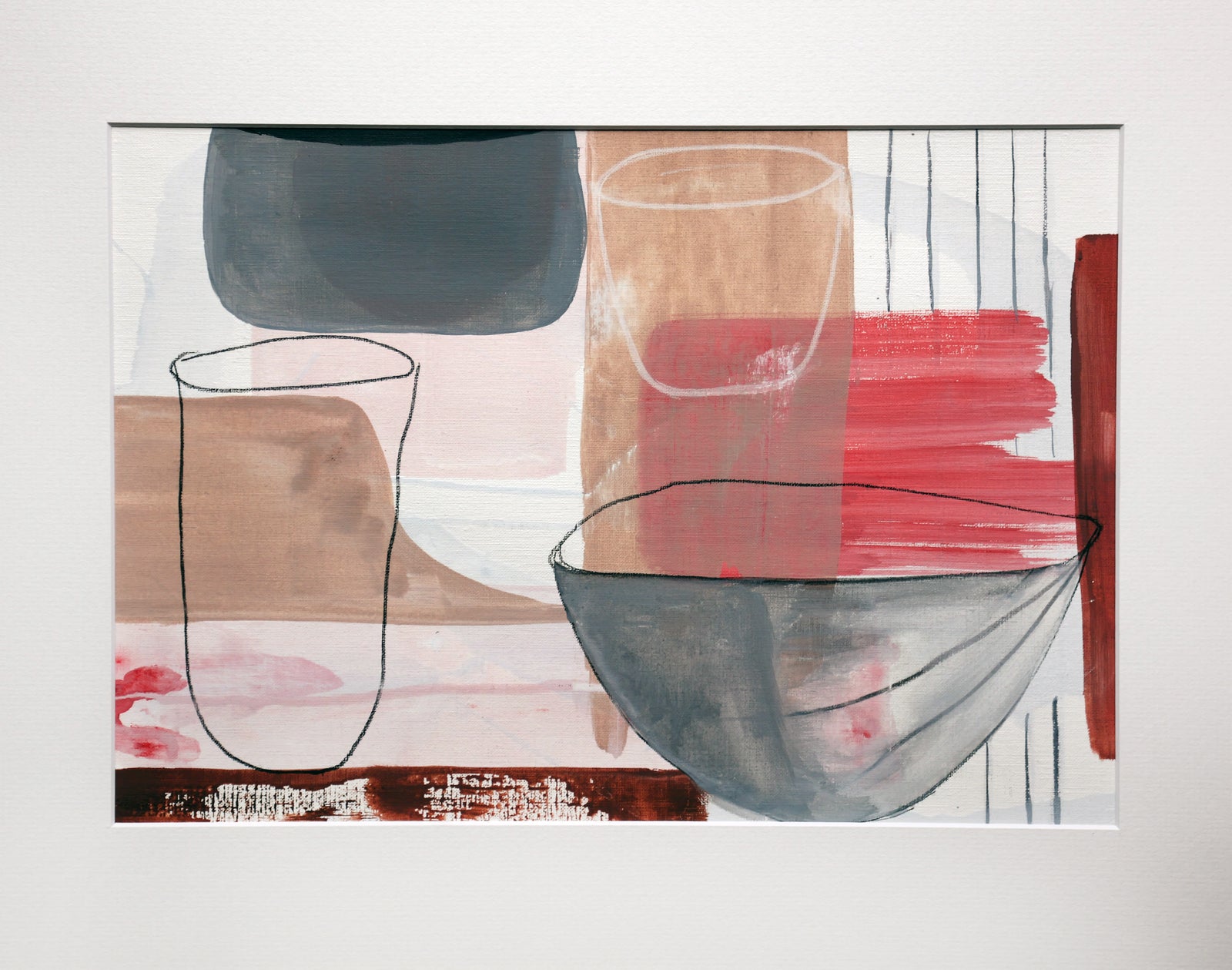 Vessel VI - Acrylic Polymer - Guache & Watercolour Pastel on Arches  - 440 x 320 mm