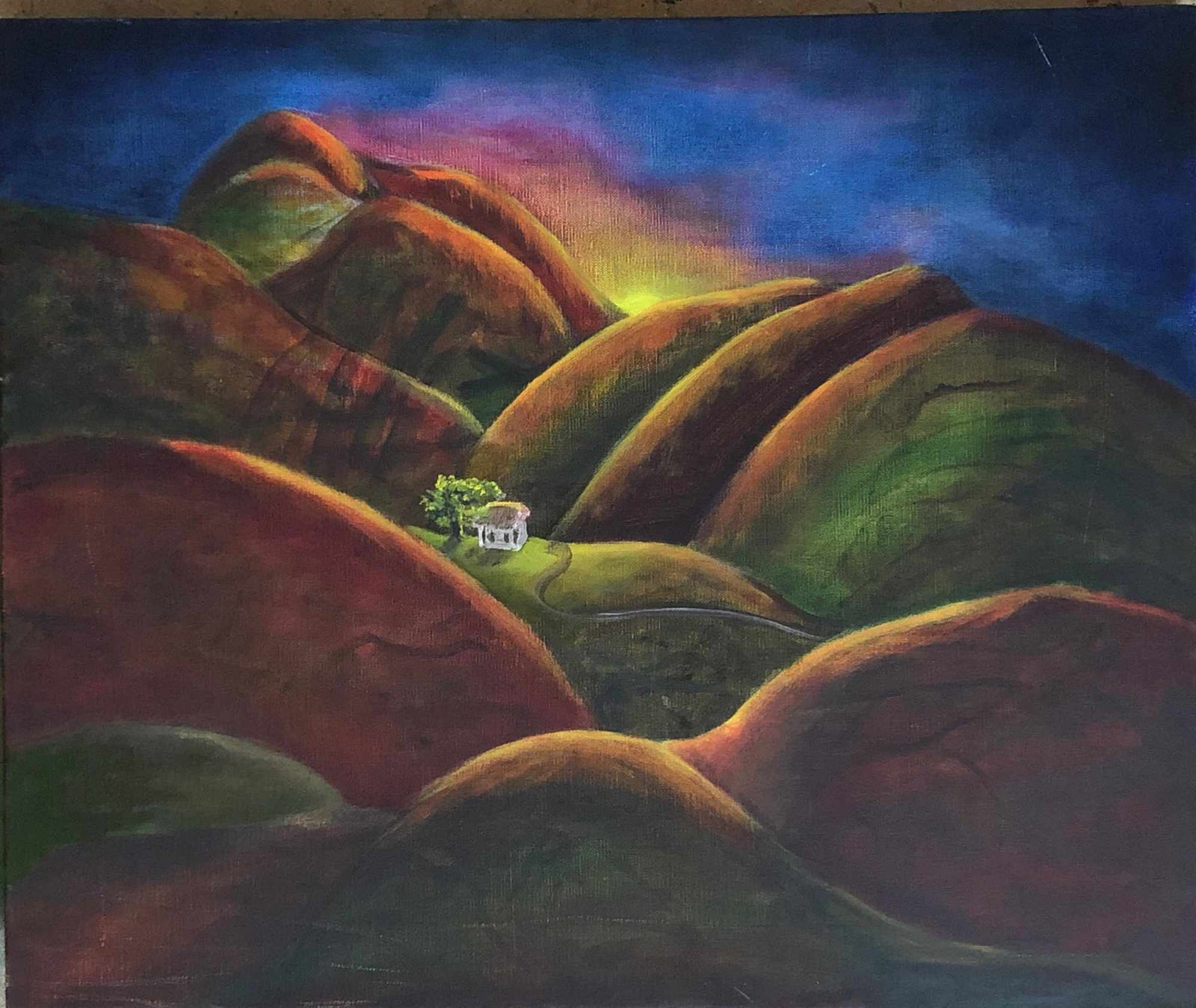 We Walk Alone - Polymer on Canvas - 615 x 510mm - SOLD