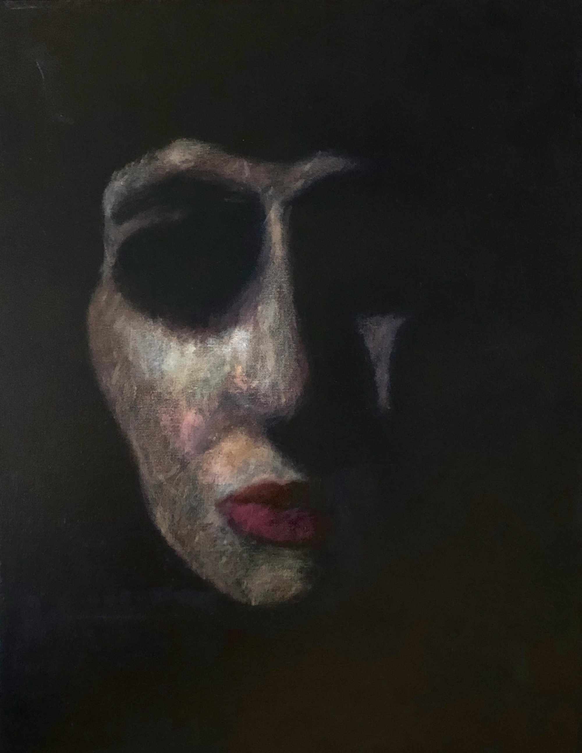 Womanliness As Mask - Polymer on Canvas -  460 x 610mm